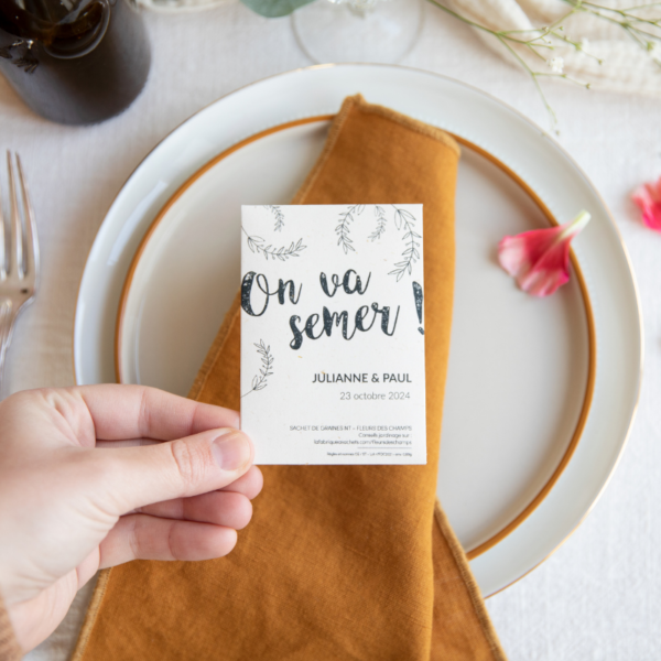 Cadeau invité mariage à planter