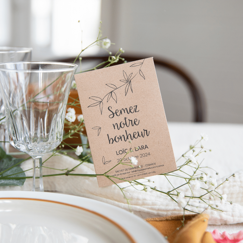 Graines à semer : 6 idées pour en offrir à vos invités de mariage