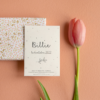 Annonce de naissance avec des graines à planter
