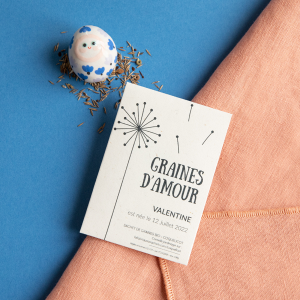 Faire-part de naissance à planter