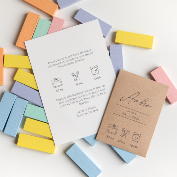 Faire-part de naissance à planter