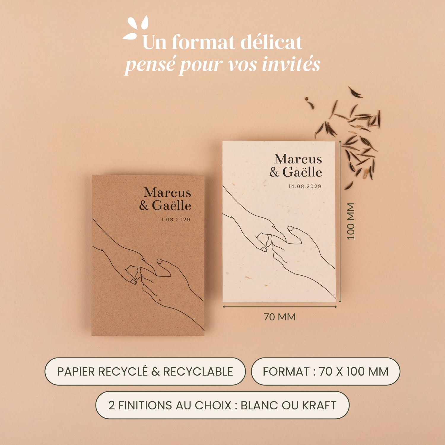 Âme soeur - Faire-part de mariage minimaliste – Image 4