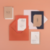 Faire-part mariage minimaliste