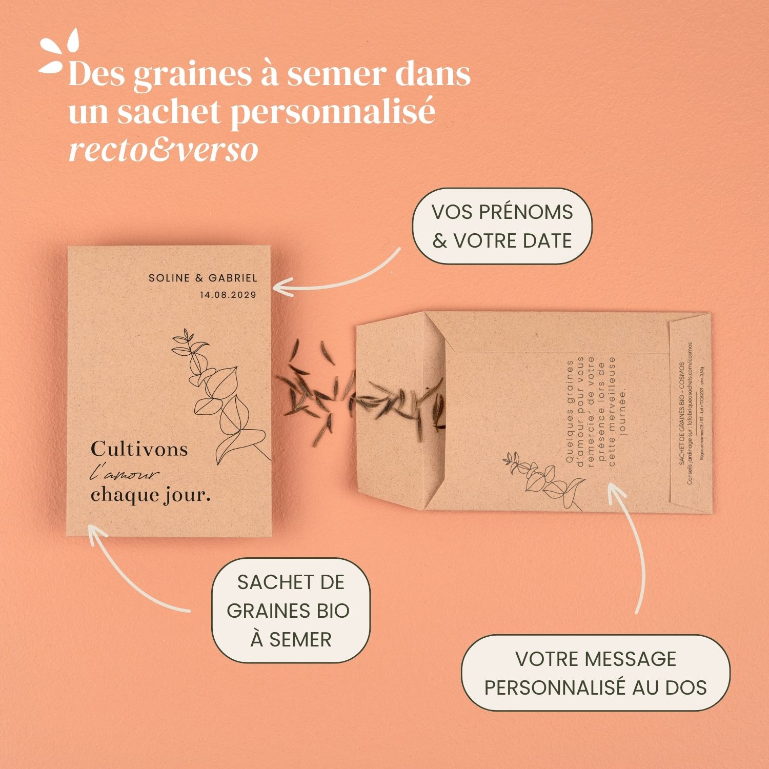 Cultivons l'amour - Décoration de table mariage champêtre et minimaliste – Image 3
