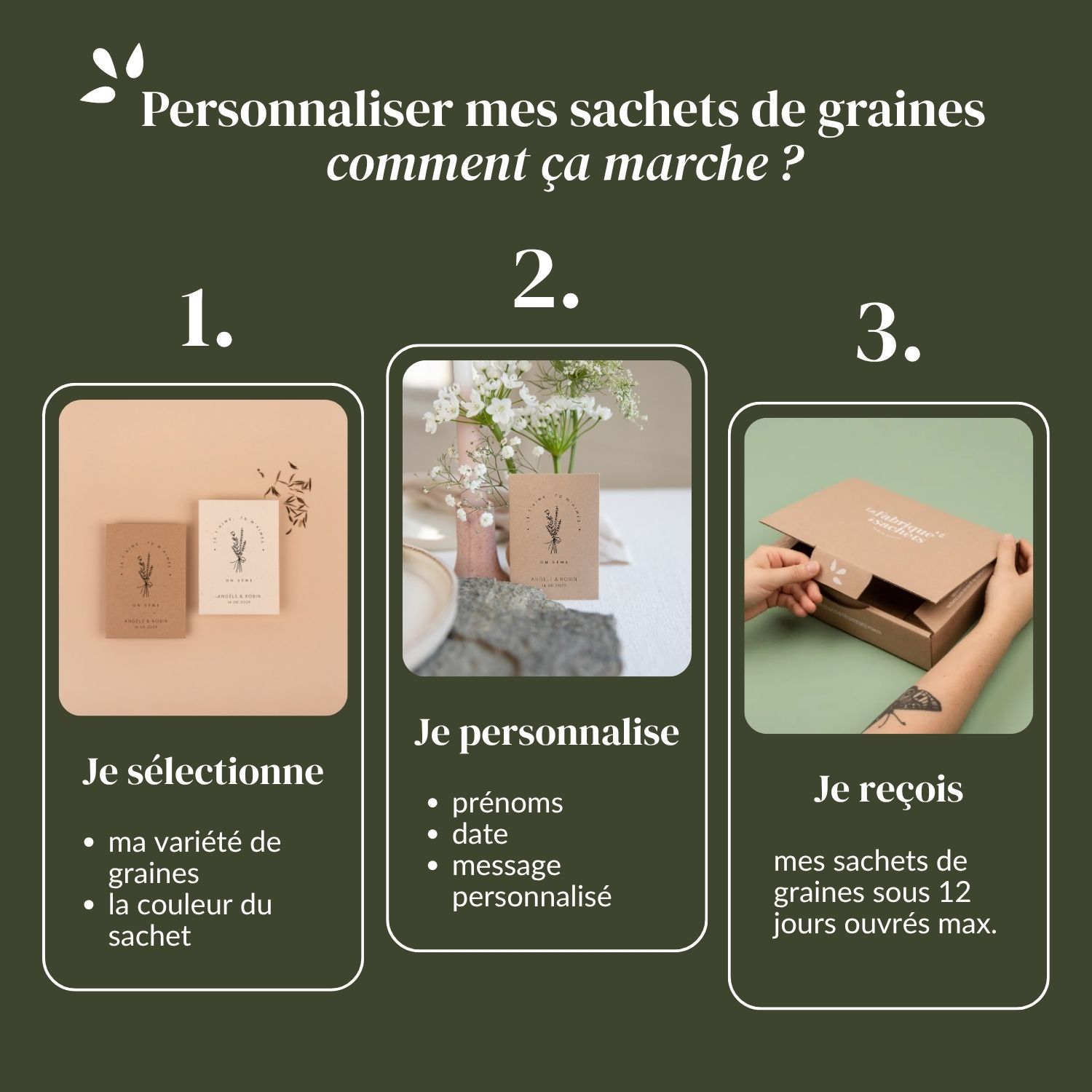 Tu m'aimes, On sème - Cadeau invité mariage champêtre et minimaliste – Image 6