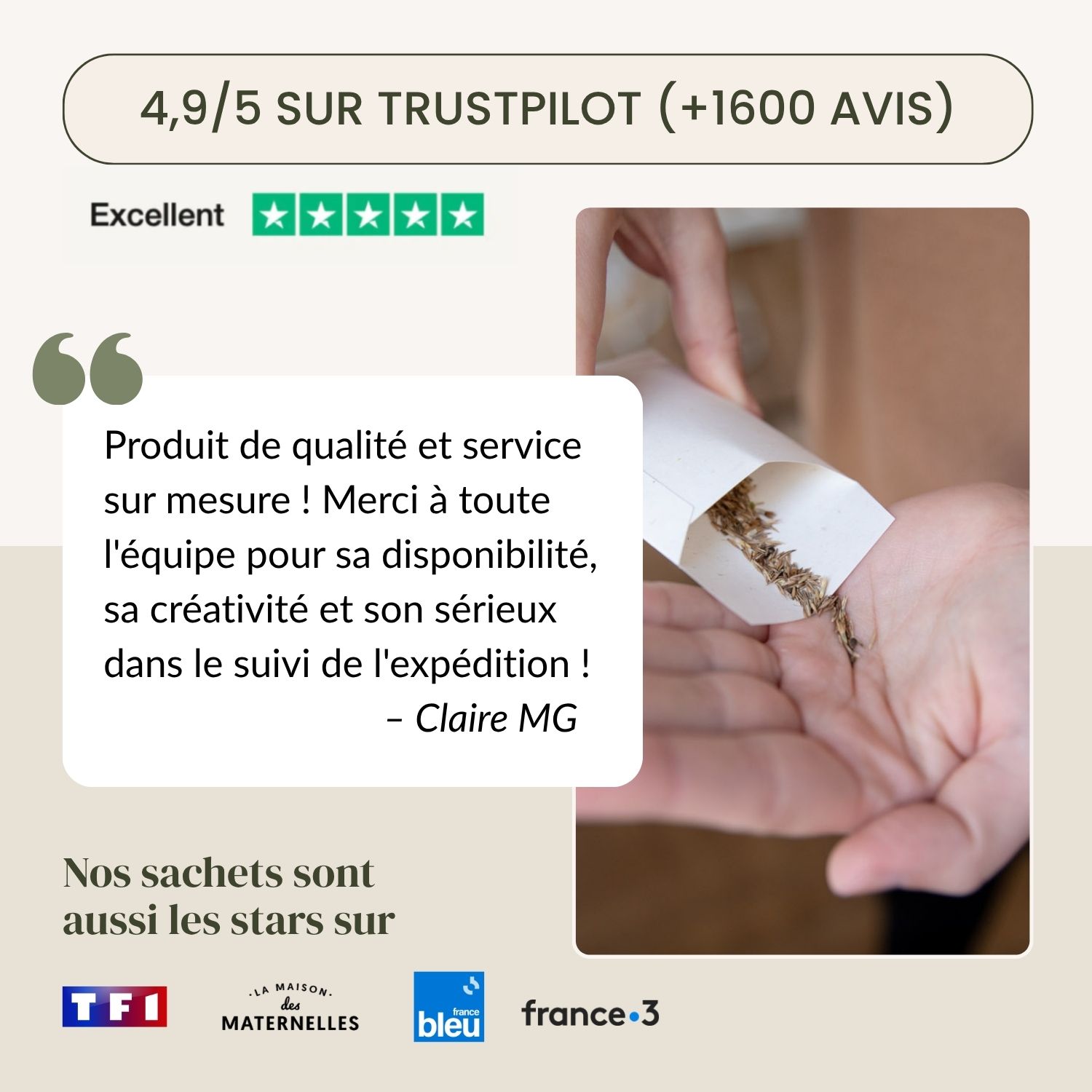 Tu m'aimes, On sème - Cadeau invité mariage champêtre et minimaliste – Image 8