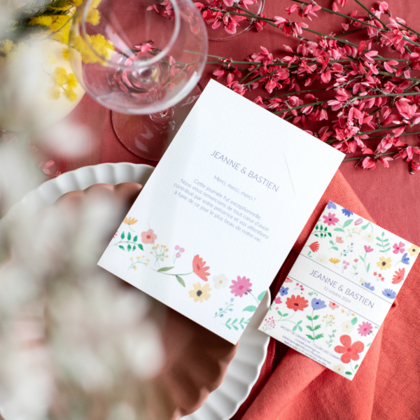 Cadeau invité mariage à graines