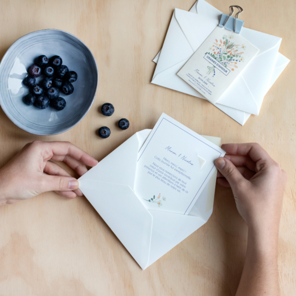 Ensemble de papeterie mariage chic