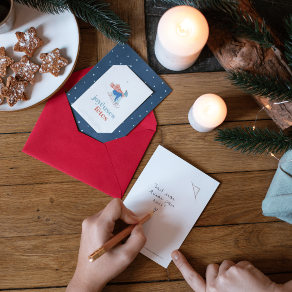 Carte pour célébrer Noël et le Nouvel An