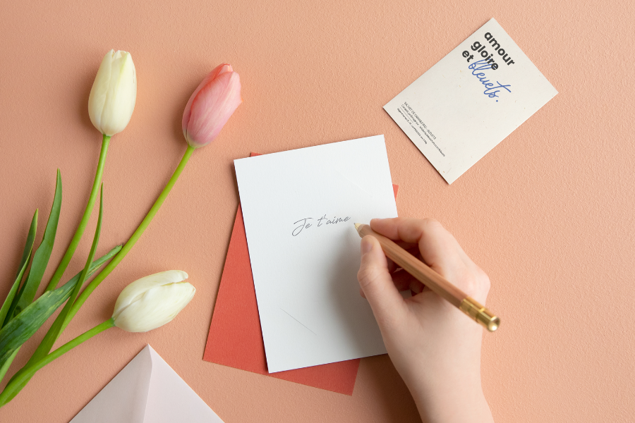 Petit mot d'amour à planter