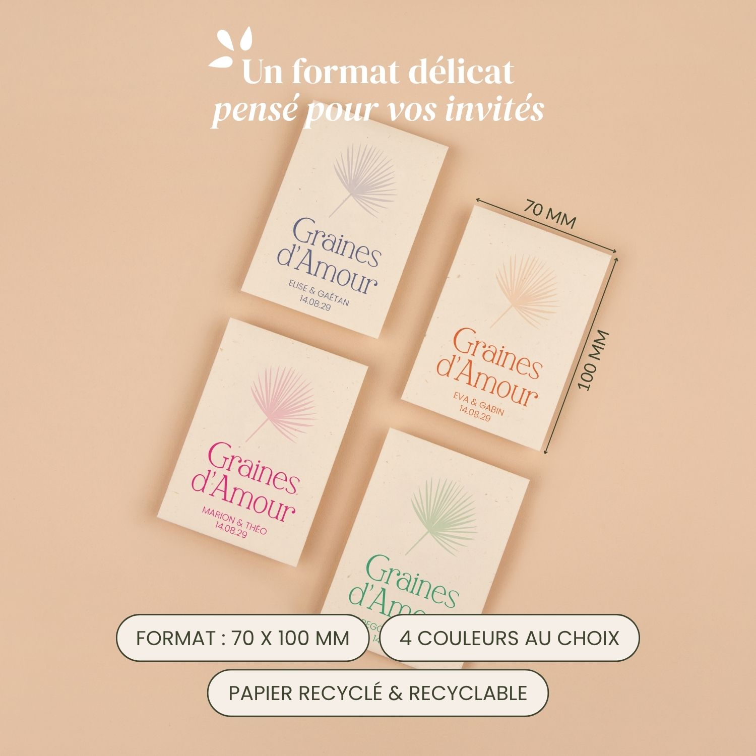 Tropical - Faire-part mariage coloré – Image 4