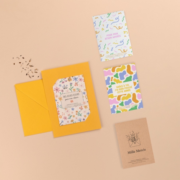 Pack Merci ATSEM - 4 sachets de graines à offrir