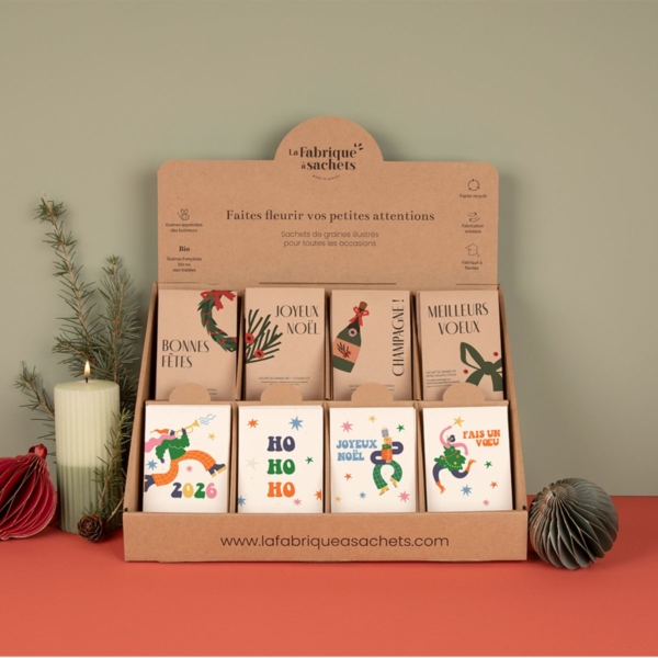 Pack Noël & Vœux + Présentoir