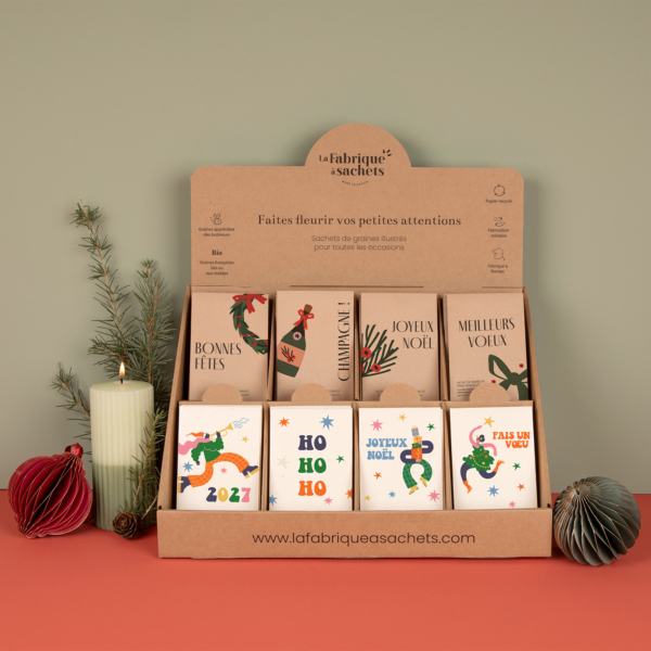 Pack Noël & Vœux + Présentoir