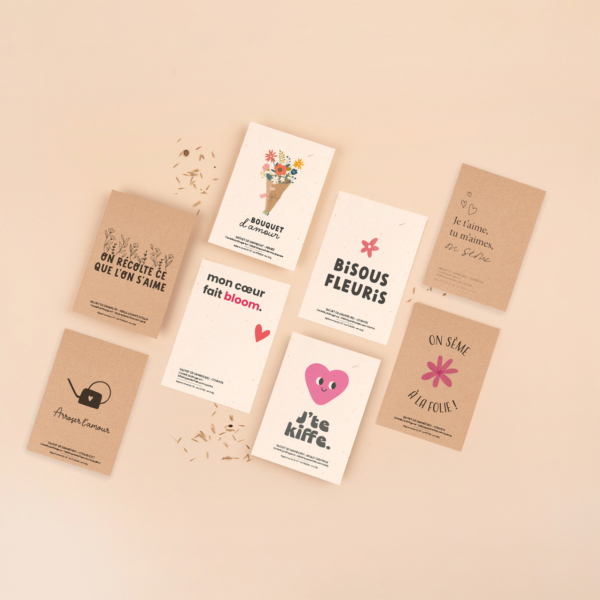 Pack Best-Seller Amour - 8 sachets de graines à offrir