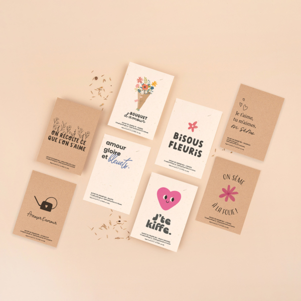 Pack Best-Seller Amour - 8 sachets de graines à offrir