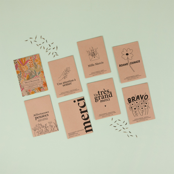 Pack Remerciement - 8 sachets de graines à offrir