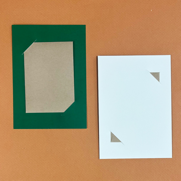 Carte de correspondance colorée - Carte Vert Sapin