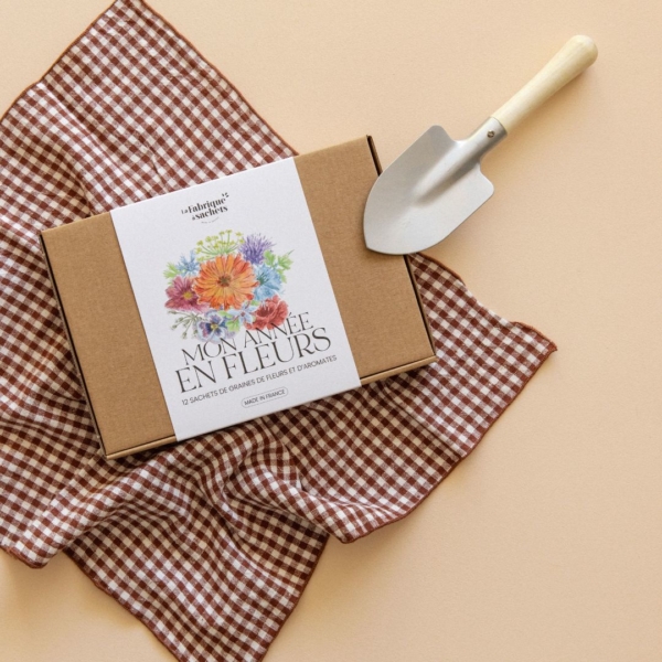 Mon Année en Fleurs • Coffret jardinage 12 sachets