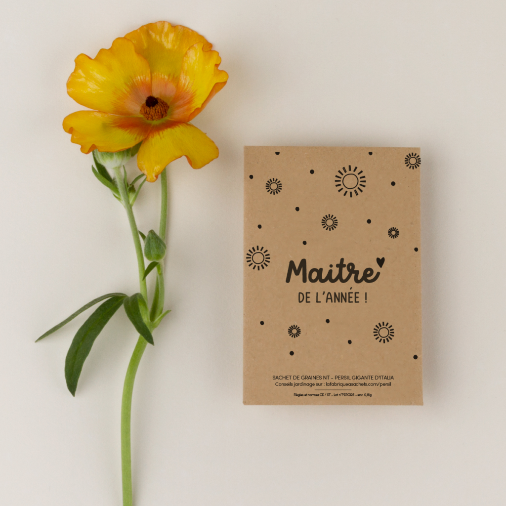 Maitre de l'année - Sachets de graines à offrir – Image 2
