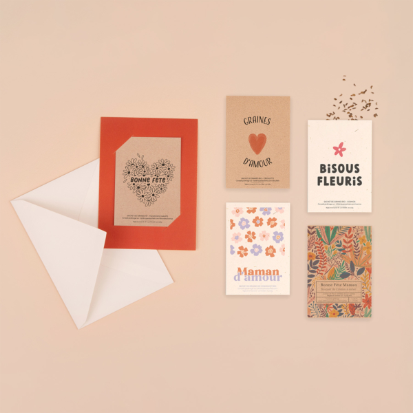 Pack Maman - 5 sachets de graines à offrir pour la fête des mères