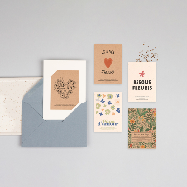 Pack Papa - 5 sachets de graines à offrir pour la fête des pères