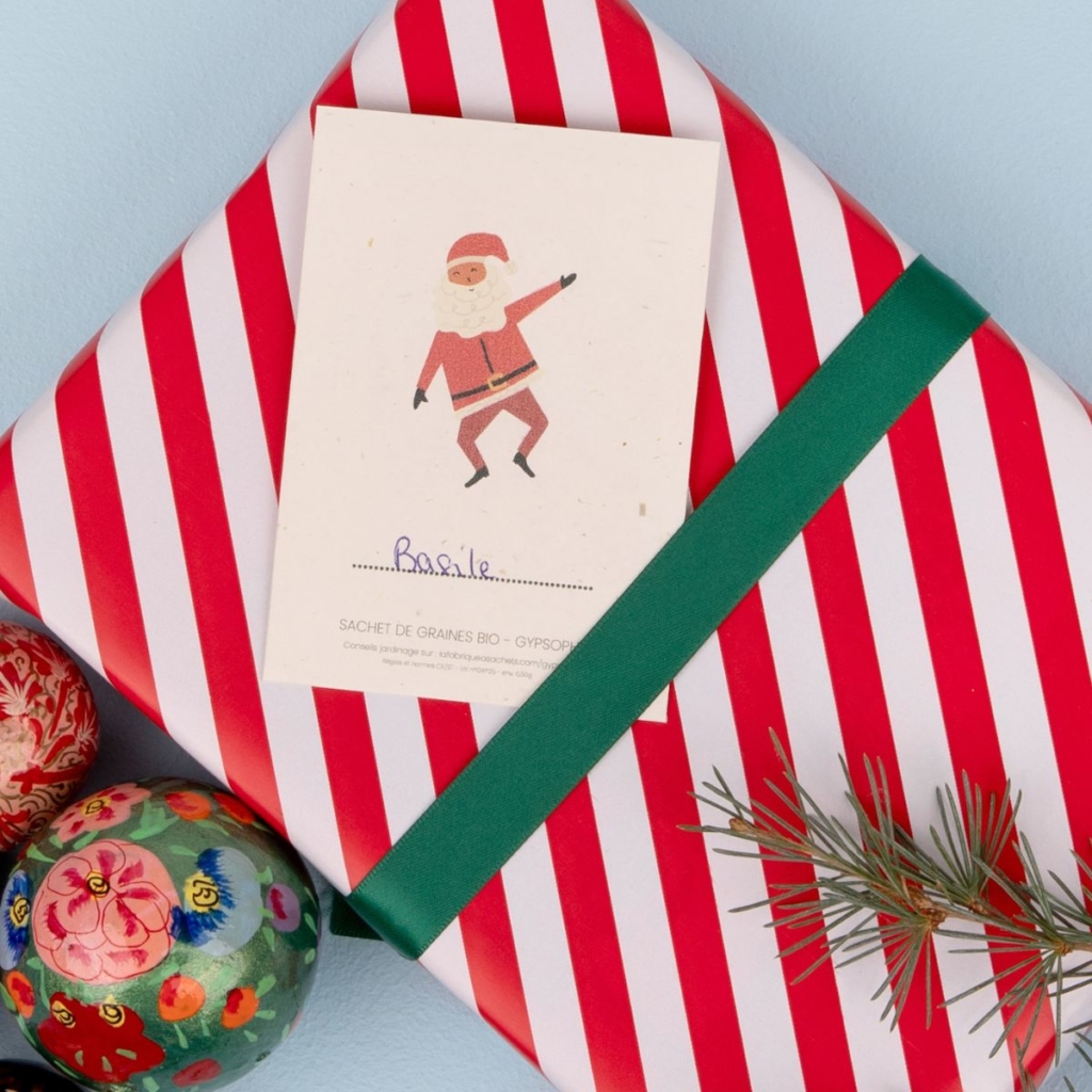 Pack Noël • 8 sachets de graines marque-places ou étiquettes cadeaux – Image 2