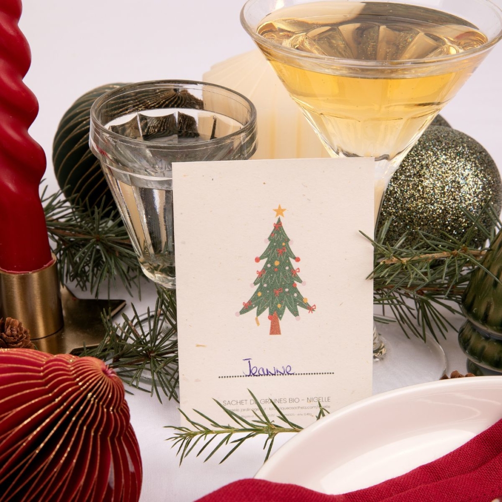 Pack Noël • 8 sachets de graines marque-places ou étiquettes cadeaux – Image 4