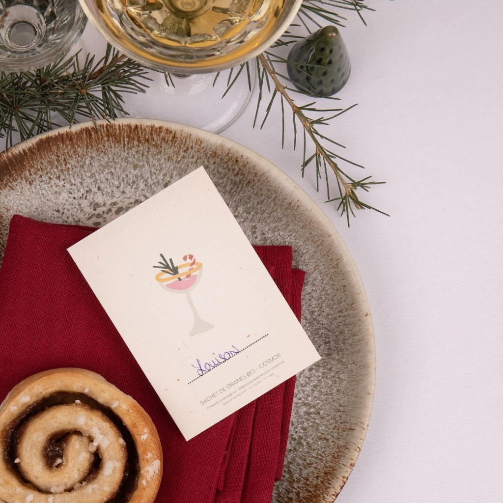 Pack Noël • 8 sachets de graines marque-places ou étiquettes cadeaux – Image 5