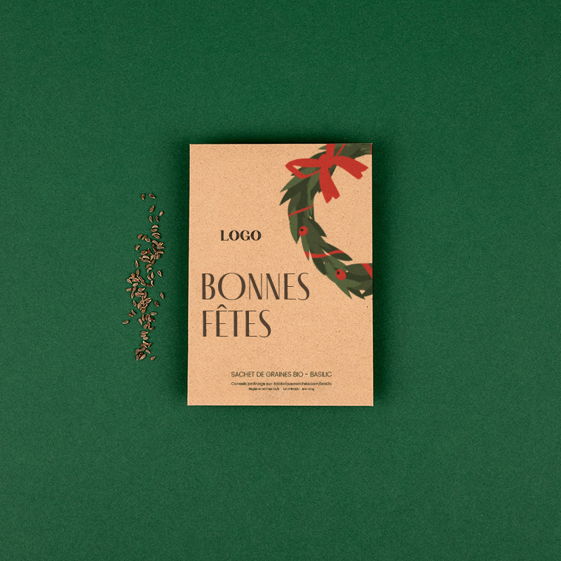 Sachets de graines professionnels - Bonnes Fêtes