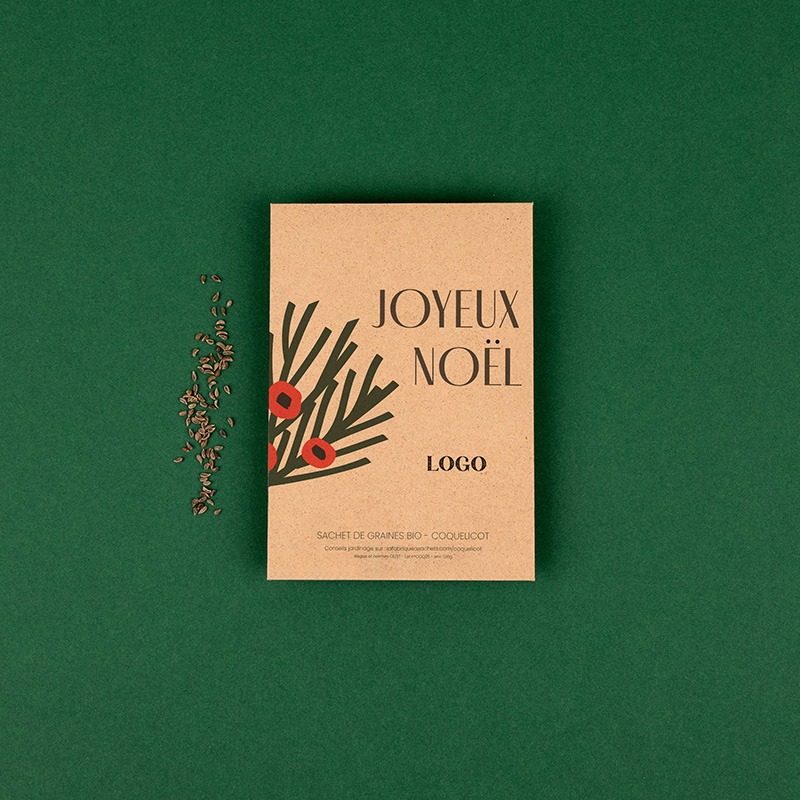 Sachets de graines professionnels - Joyeux Noël
