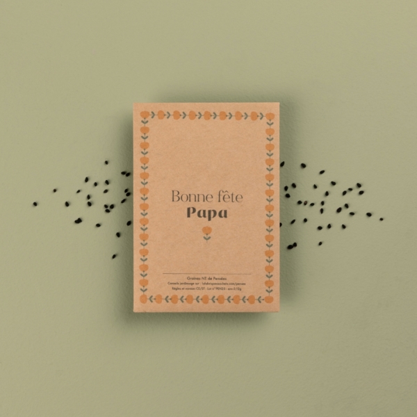 Bonne fête papa - Sachets de graines à offrir