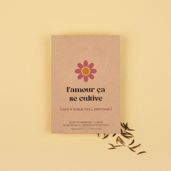 Sachet de graines - l'amour ça se cultive