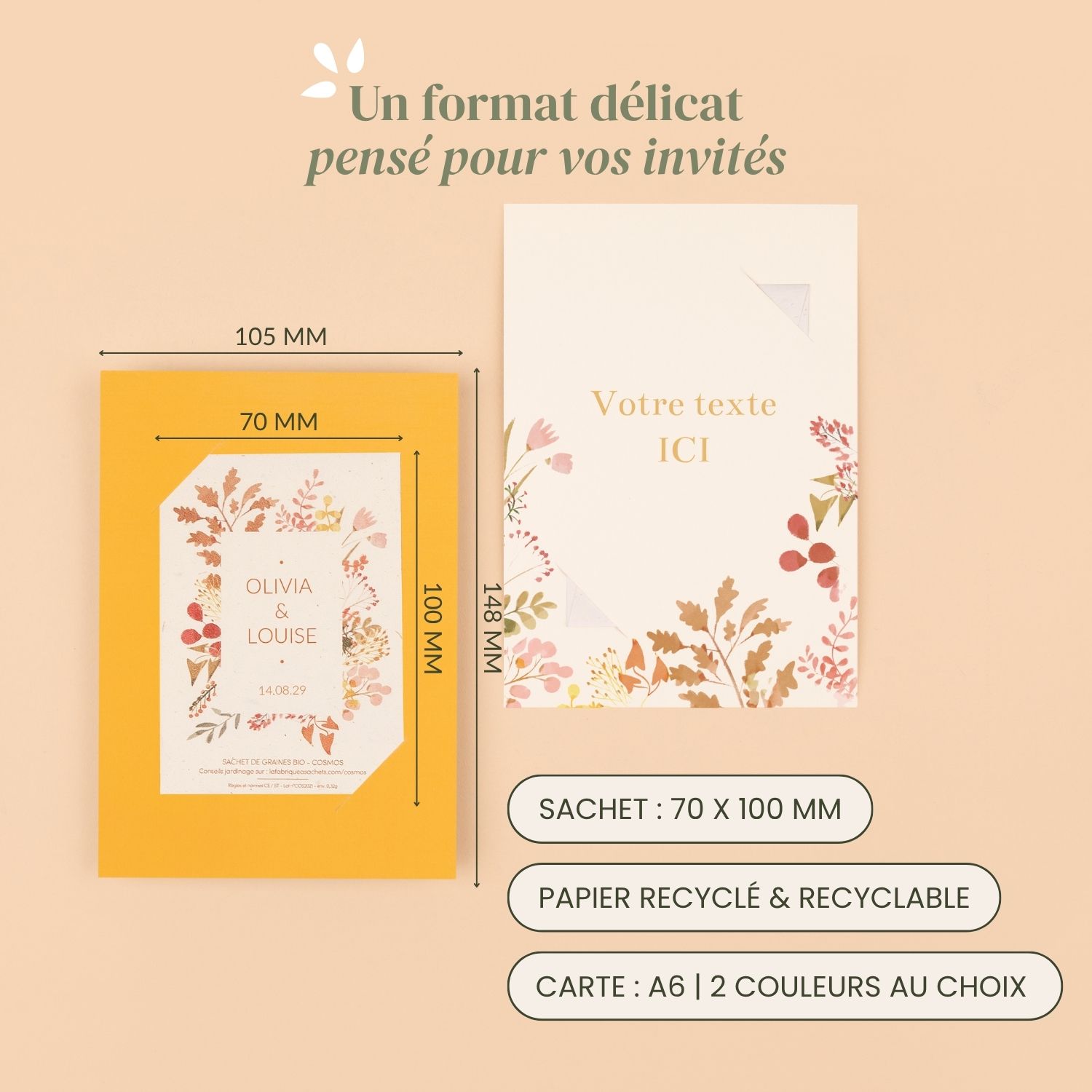 Automne - Carte à planter mariage – Image 5