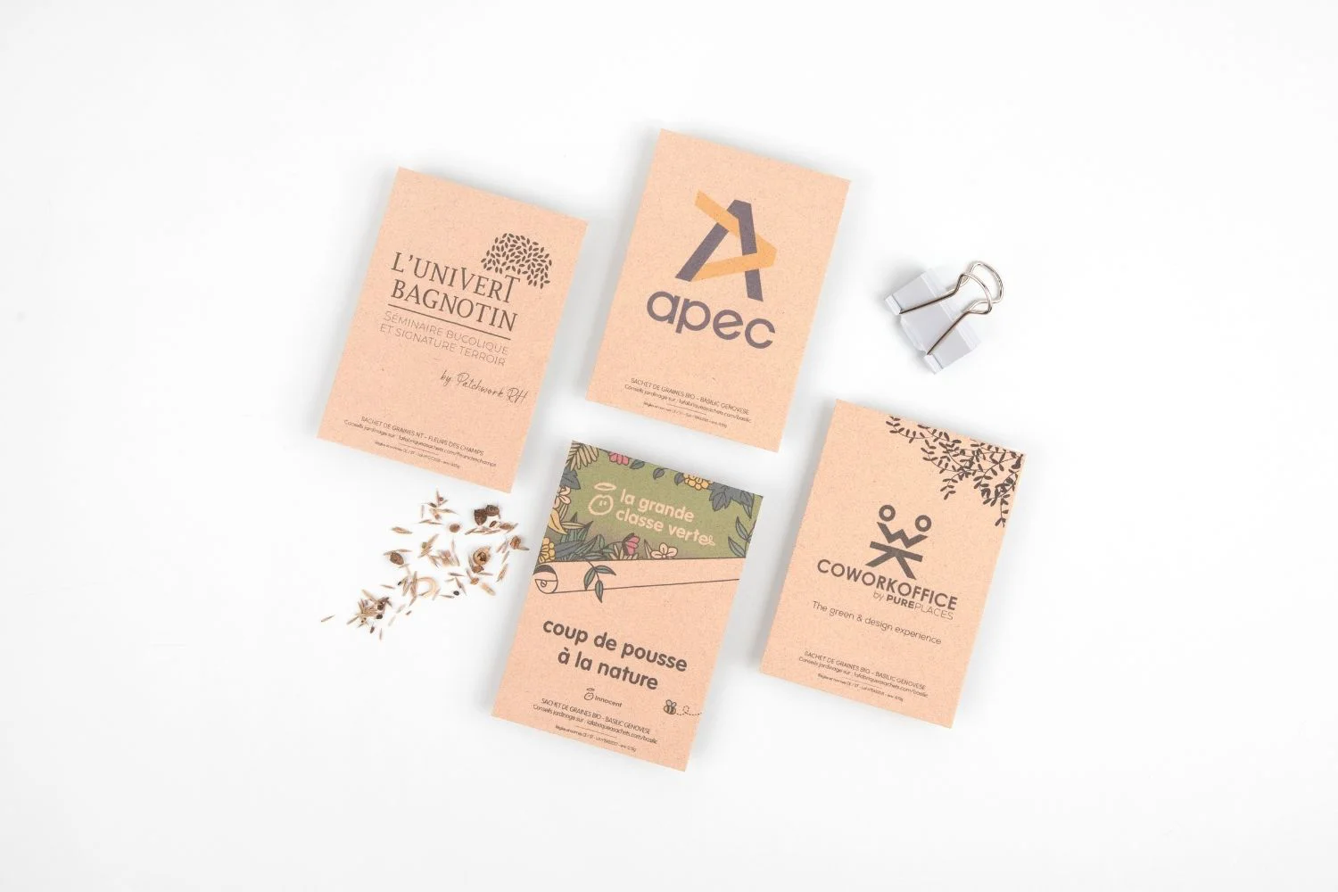 Goodies sachets de graines à semer kraft éco-responsable