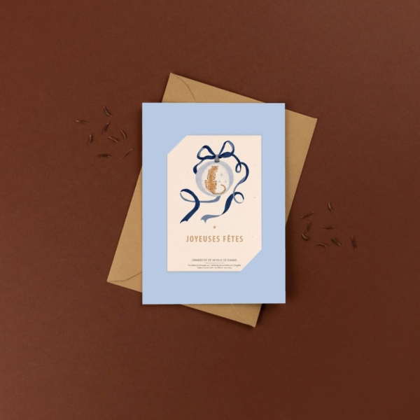 Joyeuses fêtes - Carte de voeux à semer